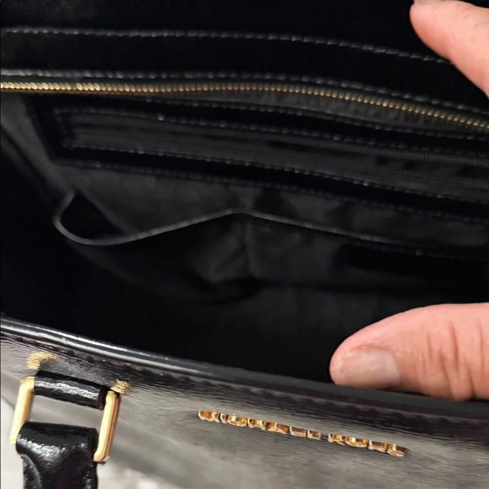 Michael Kors Shiny Black Satchel - Picture 8 of 12